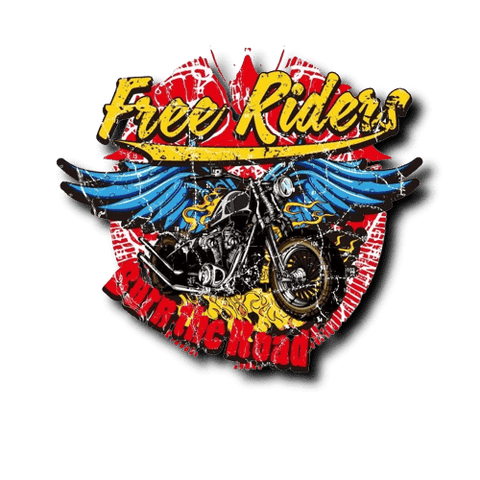 Patch Biker Burn The Road