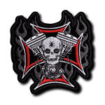 Patch Biker Crâne Mécanique - Antre du Motard