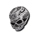 Patch Biker Crâne Tatoué