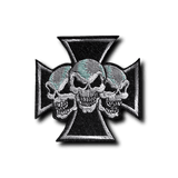 Patch Biker Croix Têtes de Mort