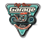 Patch Biker Garage Cafe racer - Antre du Motard