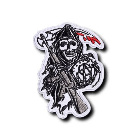 Patch Biker<br> Lame Ensanglantée de la Faucheuse - Antre du Motard