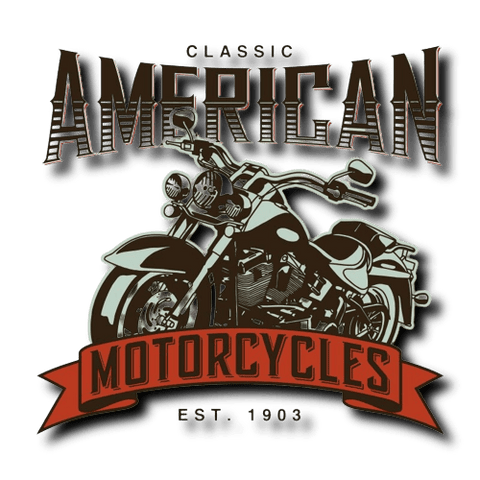 Patch Biker<br> Moto Classique Américaine - Antre du Motard
