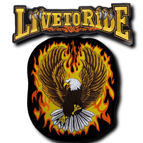 Patch Biker<br> Phoenix en Flamme