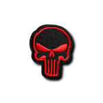 Patch Biker Punisher Rouge