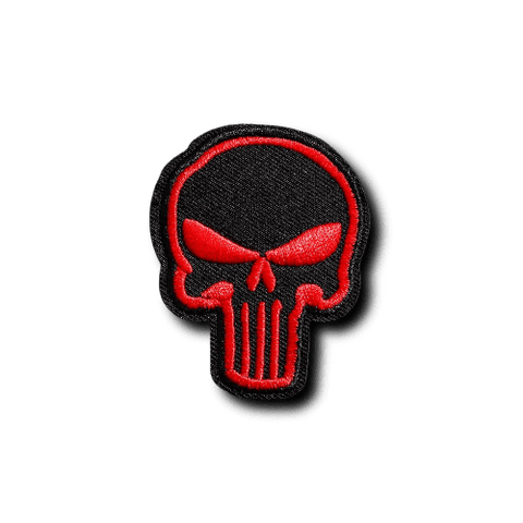 Patch Biker<br> Punisher Rouge - Antre du Motard