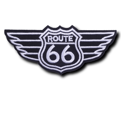 Patch Biker Route 66 Ailée - Antre du Motard