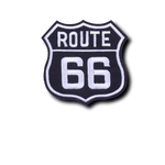 Patch Biker Route 66 Noir et Blanc