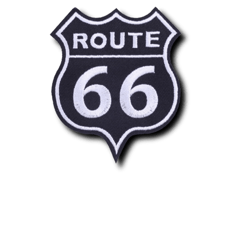 Patch Biker Route 66 en Pointe - Antre du Motard