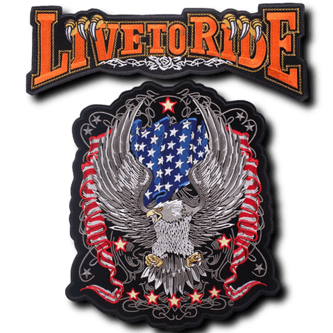 Patch Biker<br> avec Aigle Majestueux