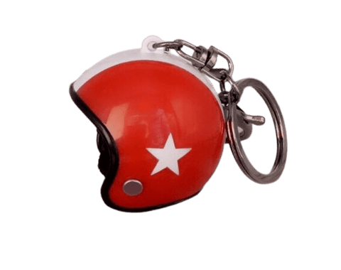 Porte-Clef Moto Casque d'Acrobatie