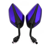 Rétroviseurs pour guidon de moto et scooter Violet