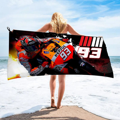 Serviette de Plage Moto GP<br> Marquez te Regarde 150x260cm