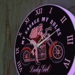 Horloge Murale Moto Belle Blonde (LED)