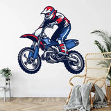 Sticker Mural Moto Cross Pilote Freestyle