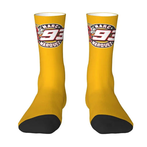 Chaussette Jaune MotoGP<br> Tampon Marc Marquez 93