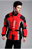 Veste Biker Coupe-Vent Rouge (Textile)