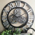 Horloge Murale Moto Chiffres Romains