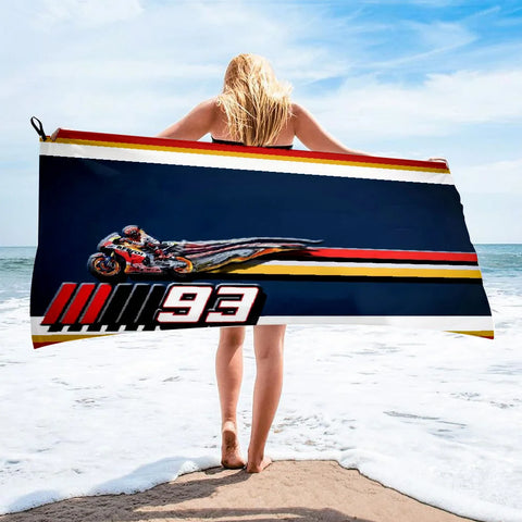 Serviette de Plage Moto GP<br> Pilote Marquez 150x260cm