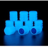 Bouchon de Valve Moto Lumineux Bleu (Pack de 4)