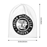 White Biker Hat Indian Motorcycle