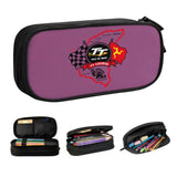 Trousse Scolaire Moto Drapeau Damier & Tourist Trophy