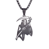 Pendentif Moto Grande Faucheuse Noire