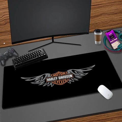 Tapis de Souris Moto<br> Logo Harley-Davidson Ailé