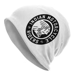 White Biker Hat Indian Motorcycle