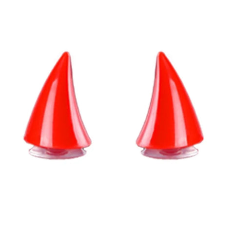 Décoration Casque Moto<br> Petites Cornes Diable Rouge