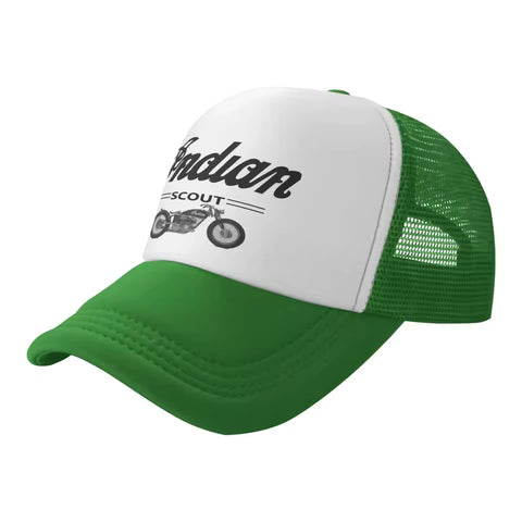 Gorra de moto verde<br> motocicleta india