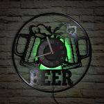 Horloge Murale Moto Chope de Bière (LED)