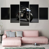 Tableau Moto Vintage Nuit