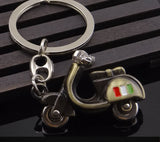 Porte-Clé Vespa en Métal Italia Gris