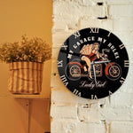 Horloge Murale Moto Jolie Femme