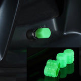 Bouchon de Valve Moto Lumineux Vert (Pack de 8)