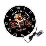 Horloge Murale Moto Belle Blonde (LED)