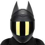 Casque Moto Batman Modèle Couleur Carbon Visière Teintée Dorée