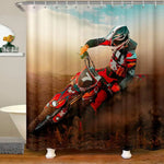 Rideau de Douche Motocross Glissade