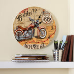 Horloge Murale Moto Route 66