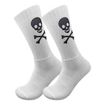 Chaussette Biker Tête de Mort Pirate (Blanc) EU 39-45