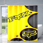 Rideau de Douche Moto Fox Jaune