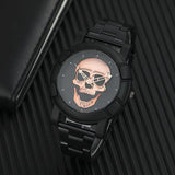 Montre Biker Tête de Mort Vintage