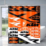 Rideau de Douche Moto Multiples Logos KTM