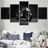 Tableau Moto Vintage Nuit