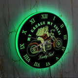 Horloge Murale Moto Belle Blonde (LED)