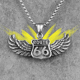 Pendentif Biker Route 66