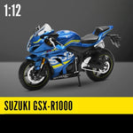 Moto Miniature 1:12 SUZUKI GSX-R1000 Kit Peinture Bleu