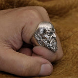 Bague Biker Kratos (en Argent)