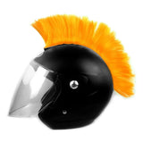 Crête Orange Mohawk pour Casque Moto Orange